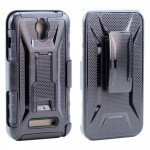 Wholesale ASUS ZenFone 2E ZE500 Holster Combo Belt Clip Case (Black)